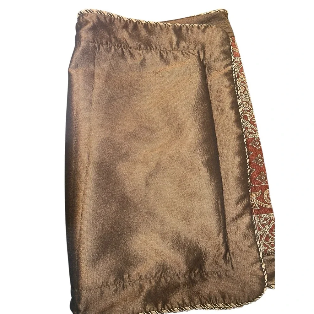 Set Is‎ 2 King tapestry Pillow Shams With Roping Vintage - Picture 2 of 7